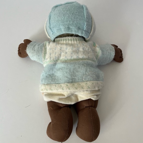 Vintage Cabbage Patch Kids Doll Black/Brown Baby 1982 With Original Clothing - Picture 7 of 10
